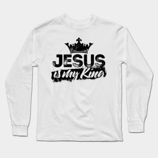 Bible art. Jesus is my King. Long Sleeve T-Shirt